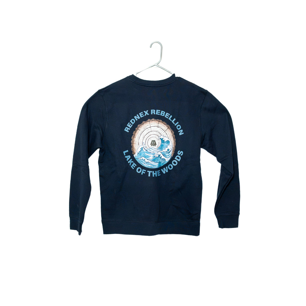 The Great Wave Crewneck - Navy